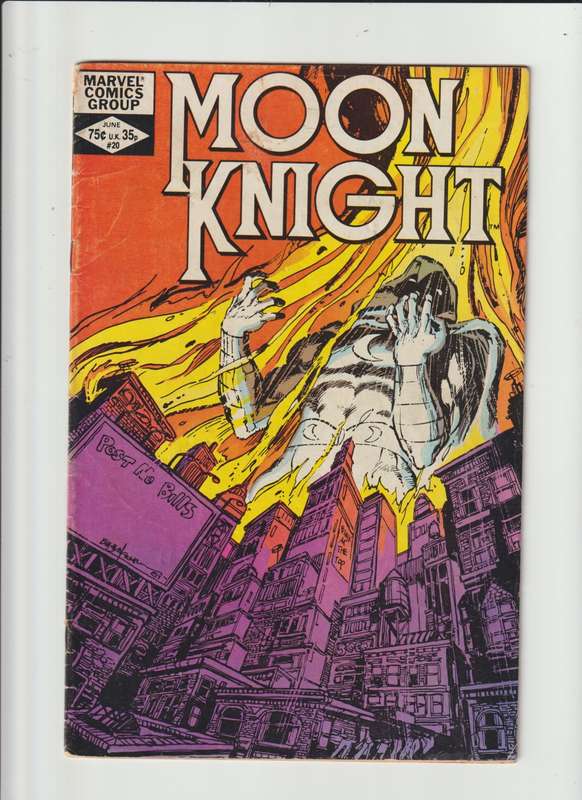 Marvel comics Moon Knight (1980 1st Series) #20 old retro rare vintage collectable