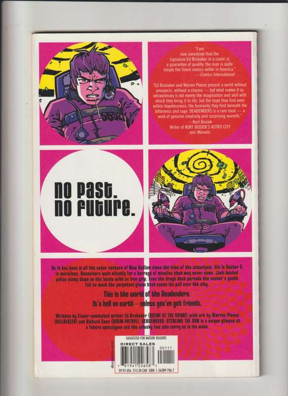 DC comics Deadenders Stealing the Sun TPB (2000) #1-1ST printing rare and collectable