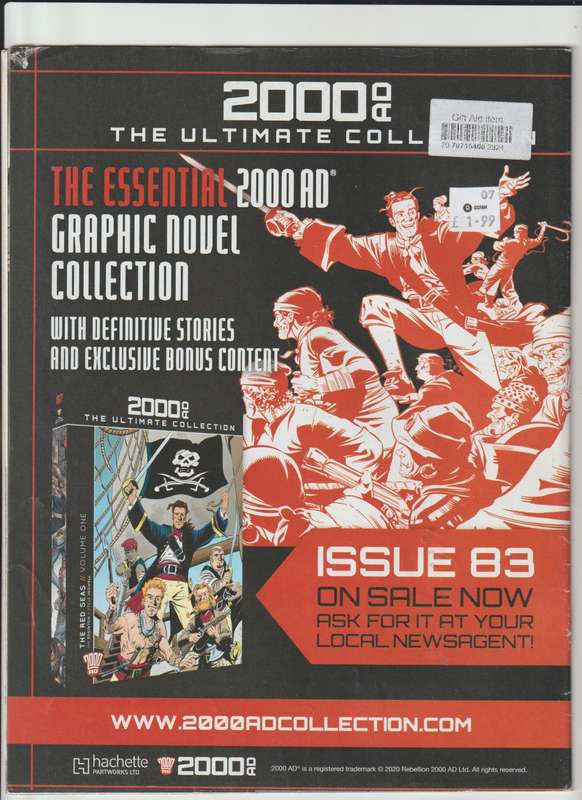 2000 AD Prog 2207 Welcome To The Clownshow released 11th Nov 2020 rare comic book collectable