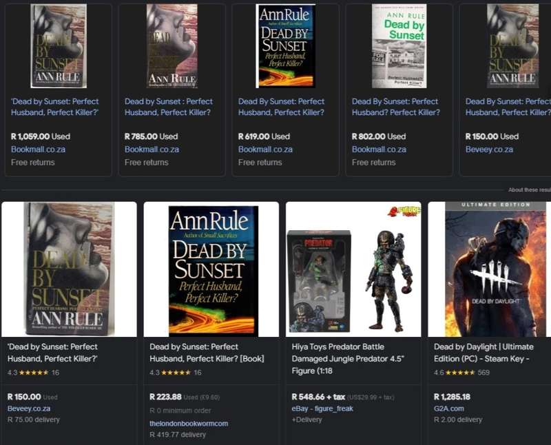 Dead By Sunset By Ann Rule perfect husband perfect killer true crime biography thriller mystery
