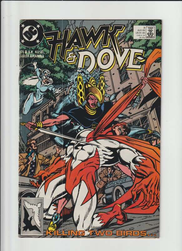 DC Comic Books Hawk and Dove (1989 3rd Series) #3 rare old vintage collectable