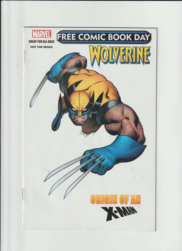 Marvel Comics Wolverine Origin of an X-Man (2009 FCBD) #0 rare collectable