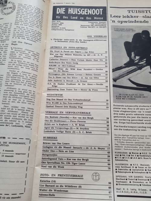 Die Huisgenoot 7 Januarie 1966 tydskrif