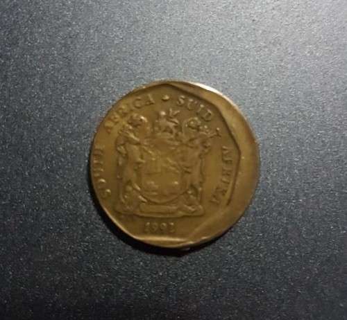 Mint Error off center planchet 20c coin