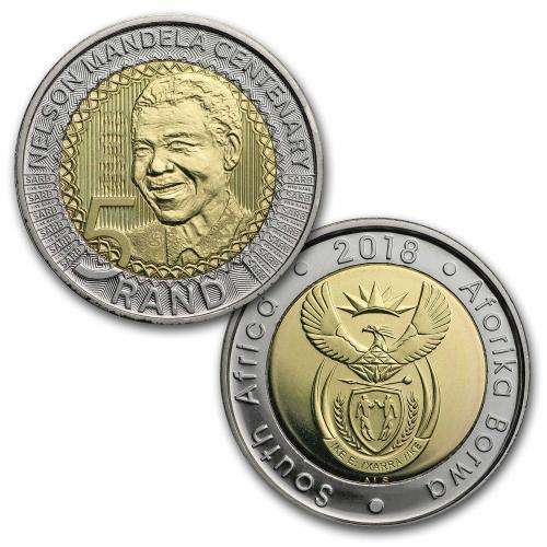 Uncirculated Nelson Mandela Centenary R5 Coin's