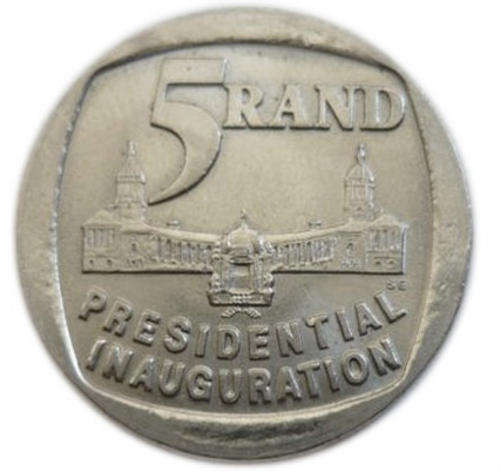 200x1994 Presidential Inauguration 5 Rand Coins Sealed