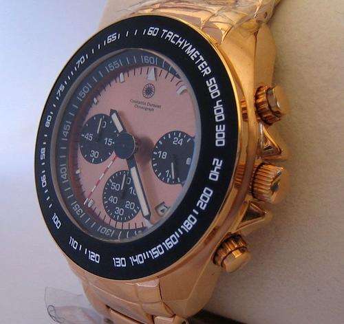 CONSTANTIN DURMONT CHRONOGRAPH TACHYMETER QUARTZ-ROSE GOLD