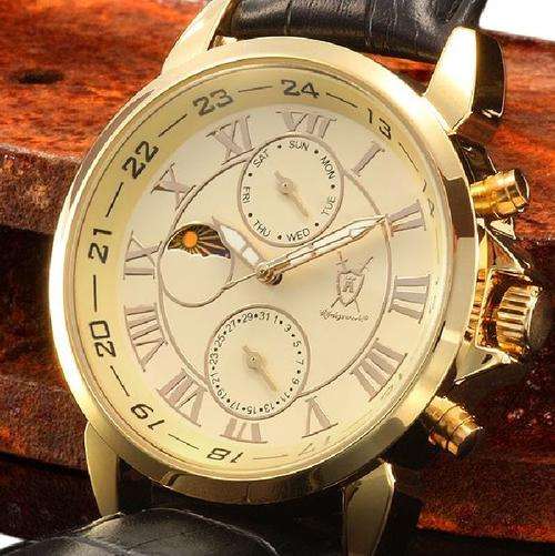 AUTHENTIC KONIGSWERK Gryphos DAY DATE MOON PHASE QUARTZ