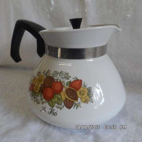 A VERY COLLECTIBLE 'CORNING WARE ' TEAPOT.