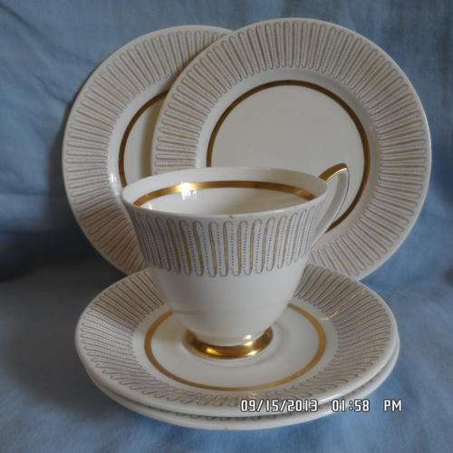 LOVELY ROYAL ALBERT TRIO WITH EXTRAS.
