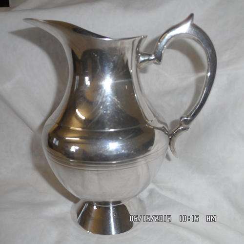 STUNNING HEAVY SILVER PLATED WATER JUG