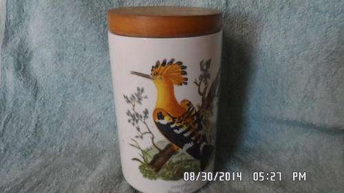 PORTMEIRION 'BIRDS OF BRITAIN' BY E.DONOVAN STORAGE JAR
