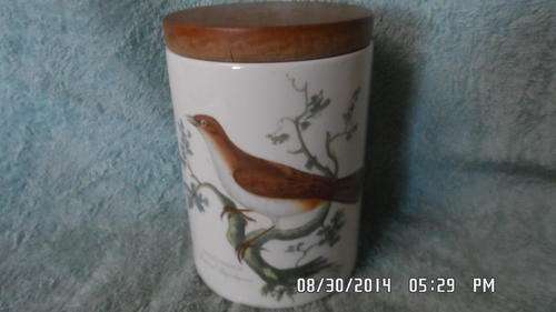 PORTMEIRION 'BIRDS OF BRITAIN' BY E.DONOVAN STORAGE JAR