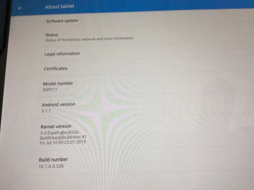Sony Xperia Z tablet