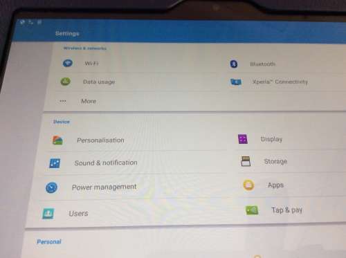 Sony Xperia Z tablet