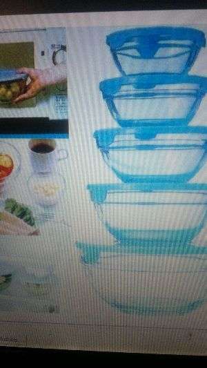 5 Pce Heat Resistant Glass Bowl Set