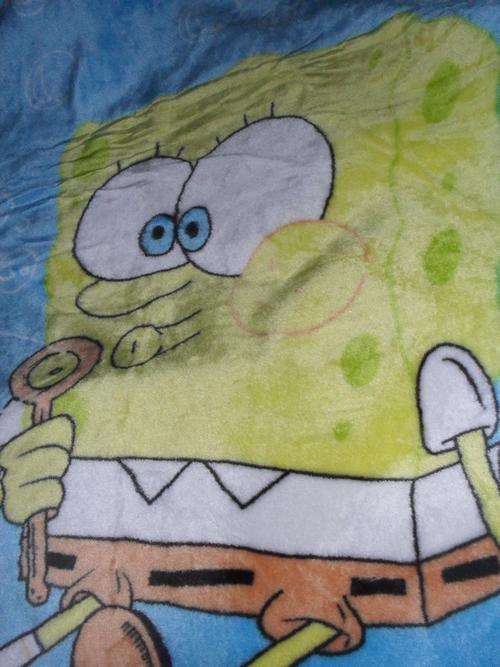Super Snuggly Blanket - Just in time for the chilly days ( SpongeBob)