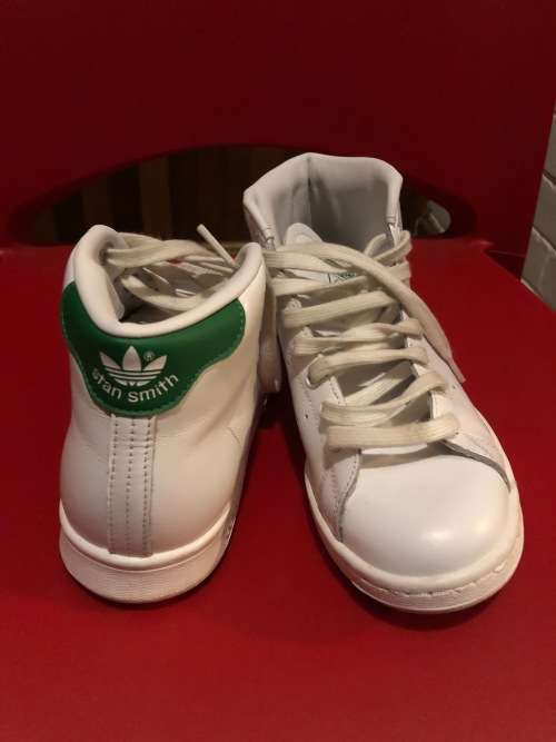 SHOE LOT: 1 pair Adidas Stan Smith Mid Sneakers + 1 Pair Nike Soccer Boots