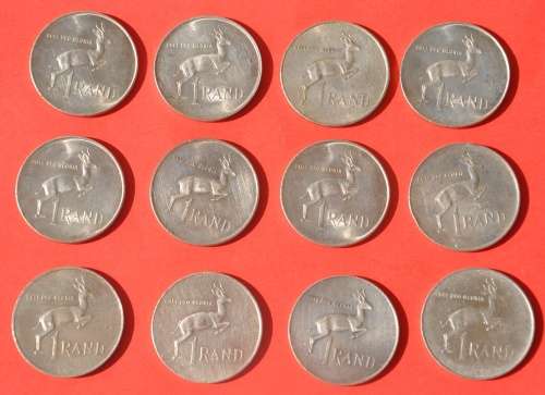SILVER R1 1966 & 1967 - both Afrikaans & English - Riebeeck & Verwoerd - 80% Silver - bid per coin