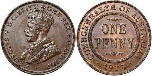 Proof Australian 1935 Penny
