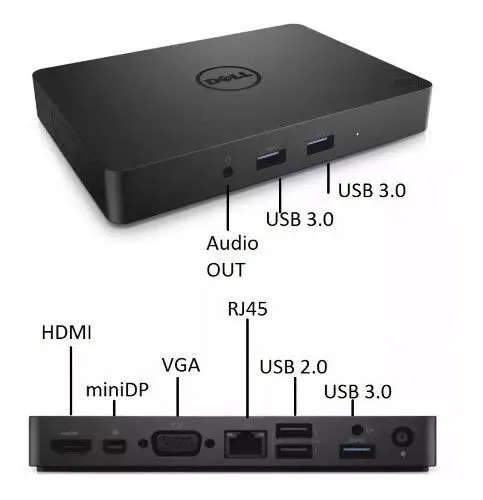 Dell Business Dock WD15 - Docking Station With Power Adapter