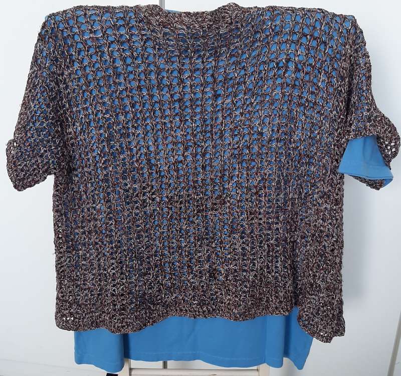Ladies Crochet Red Cotton thread top