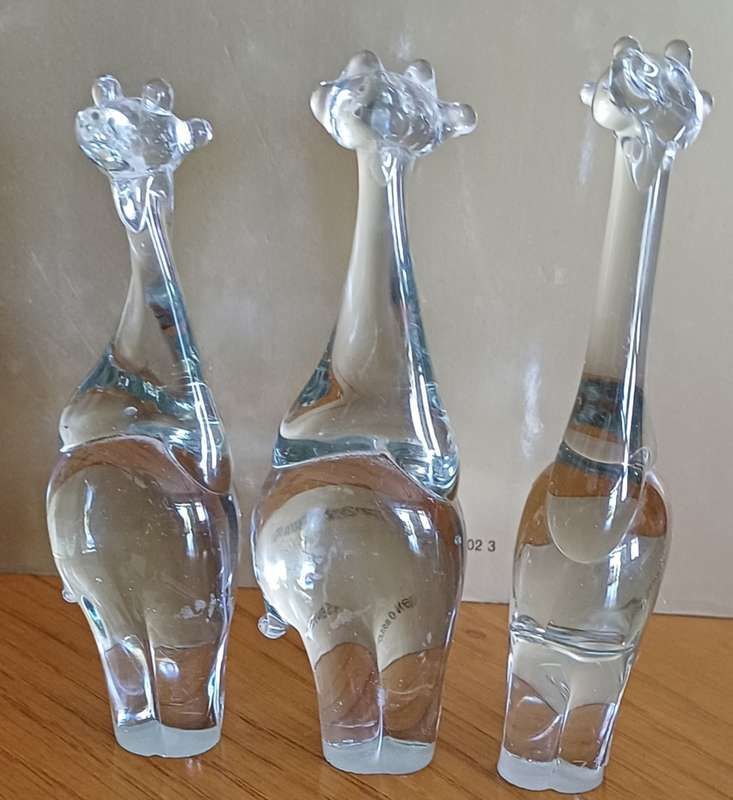 3 Ngwenya Glass Giraffes