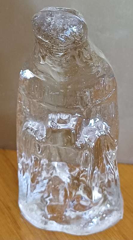Glass Figure of a wise man caring box