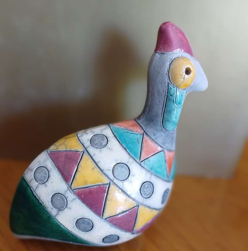Raku Guinea Fowl
