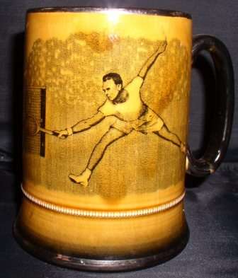 Rare Arthur Wood Royal Bradwll Tennis Beer Mug