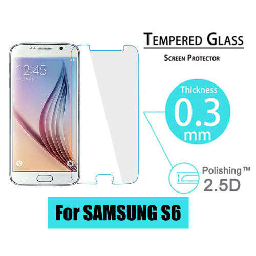 Tempered Glass Screen Protector for Samsung Galaxy S6 Cell phone