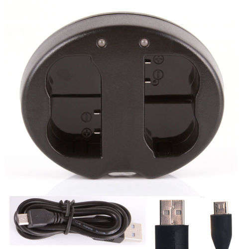 USB Dual Battery Charger For Nikon EN-EL15 D7200 D750 D800 D600