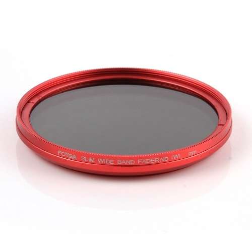 Fotga 49mm Neutral density fader variable filter (ND2 to ND400) RED