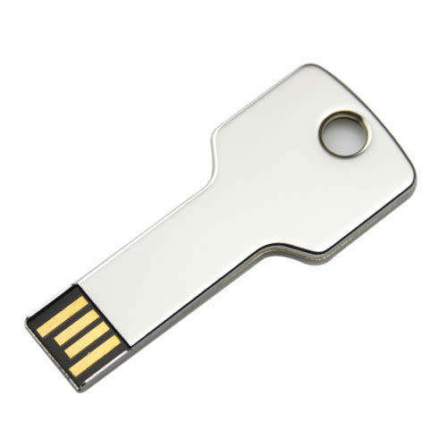 8GB USB Flash Drive - Silver Key
