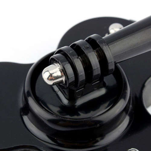 Triple Suction Cup Mount With Screw For GoPro Hero 1 2 3 4 5 SJCAM Sports camera