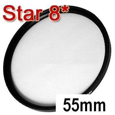 8-point star Filter for lens with 55mm Filter Thread