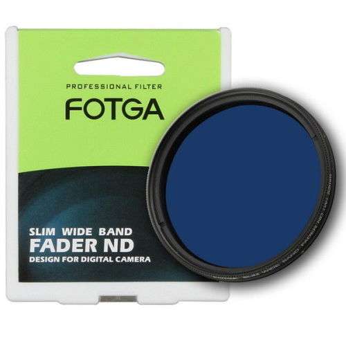 Fotga 77mm Slim Adjustable Variable Color Conversion Fader ND Blue Lens Filter