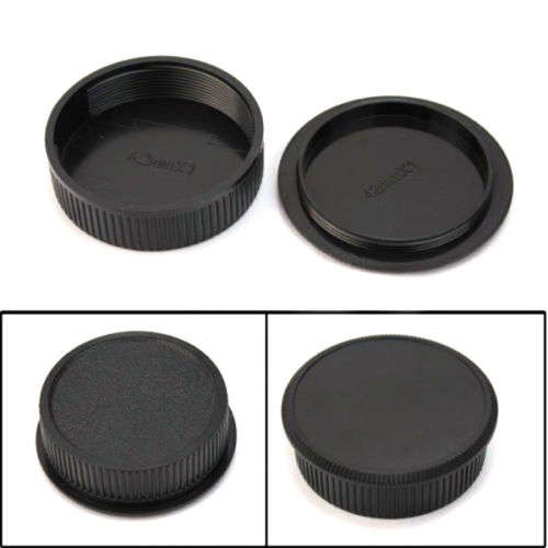 Plastic Front & Rear Cap Cover for M42 Digital Camera Body & Lens