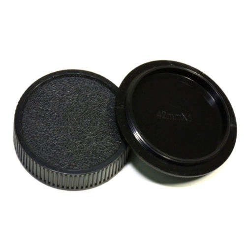 Plastic Front & Rear Cap Cover for M42 Digital Camera Body & Lens