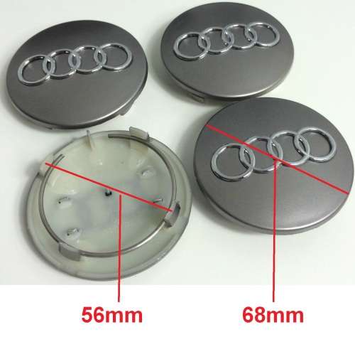 4x Audi A3 A4 S4 A6 S6 A8 TT HUB/WHEEL CENTER CAP CAPS:68mm/56mm