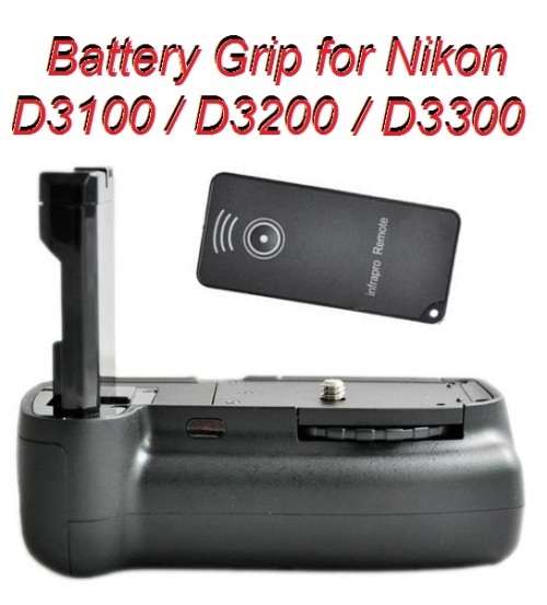 Generic Battery Grip for NIKON D3100 D3200 D3300 (with IR shutter release)
