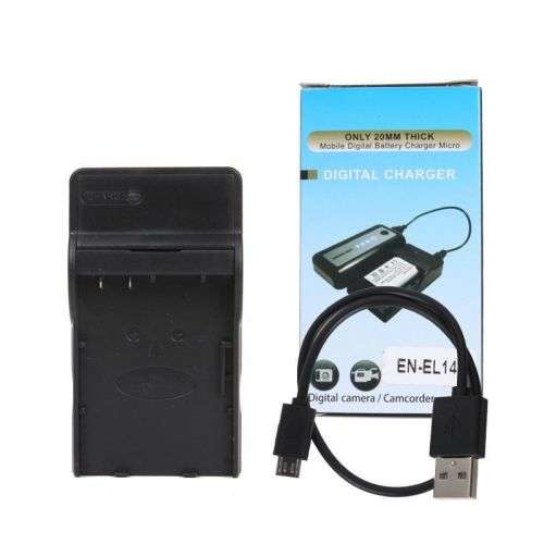 Generic USB Charger for Nikon EN-EL14 Battery