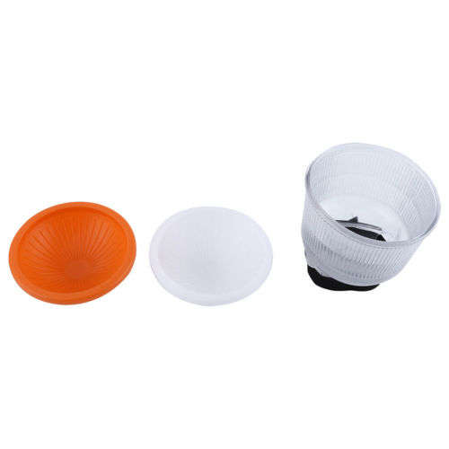 Lambency - Flash Diffuser with White + Amber Domes (Fits all flashes)