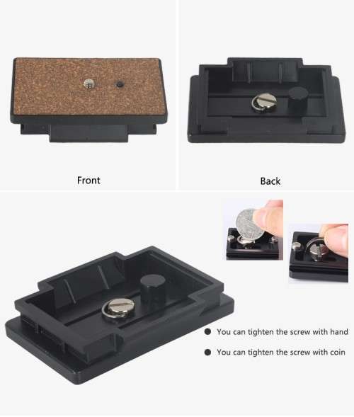 Tripod Quick Release Plate Screw Mount Adapter for YUNTENG 288, YUNTENG 691RM,