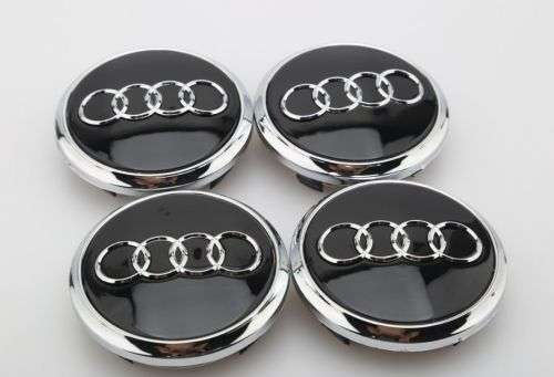 Set of 4 WHEEL CENTER CAPS 77mm / 66mm for AUDI