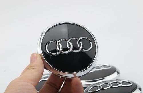 Set of 4 WHEEL CENTER CAPS 77mm / 66mm for AUDI