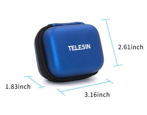BLUE Camera Bag Storage Box Protective Case for Action Sports Camera