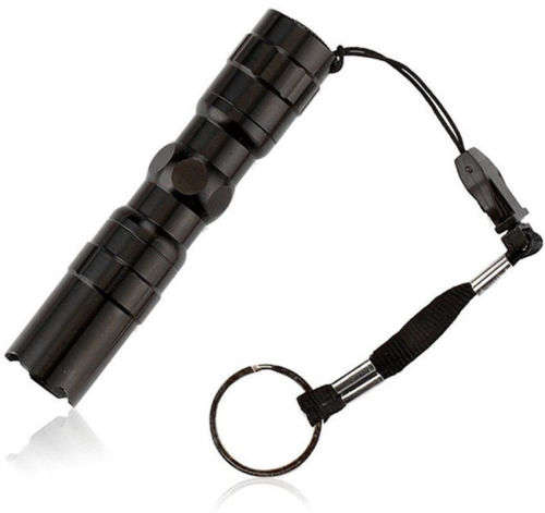 Super Bright Outdoor LED Flashlight Torch Light BLACK