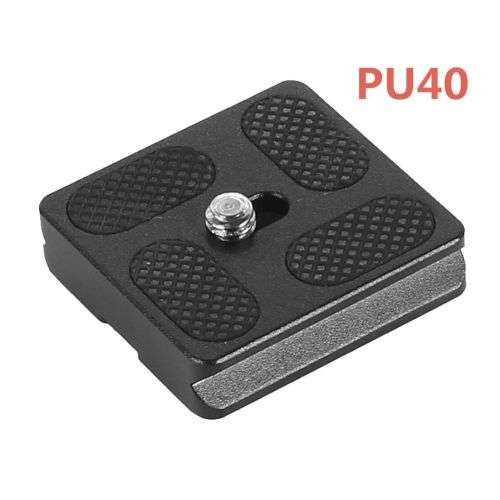 PU-40 Universal Metal Quick Release Plate for Benro Arca Swiss Tripod Ballhead