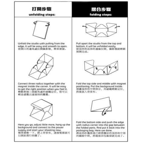 Kit Light Box Back Ground Portable Mini Light Room Photo Studio Photography